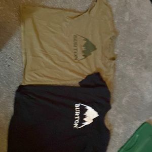 2 boys 12-14 burton large and medium shirts